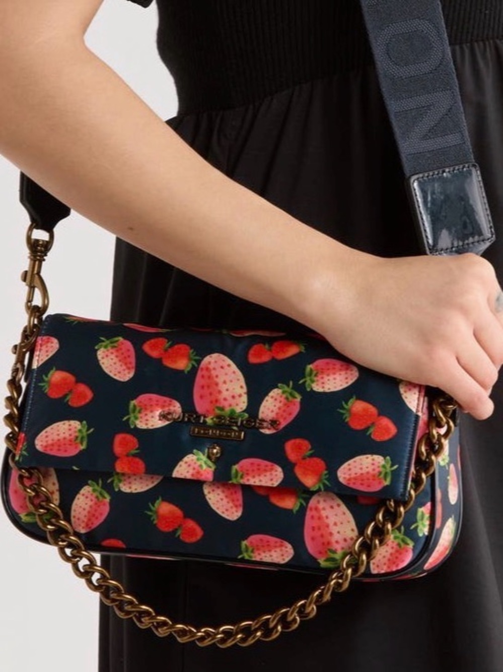 Kurt Geiger Strawberry Print Shoulder Bag& Crossbody